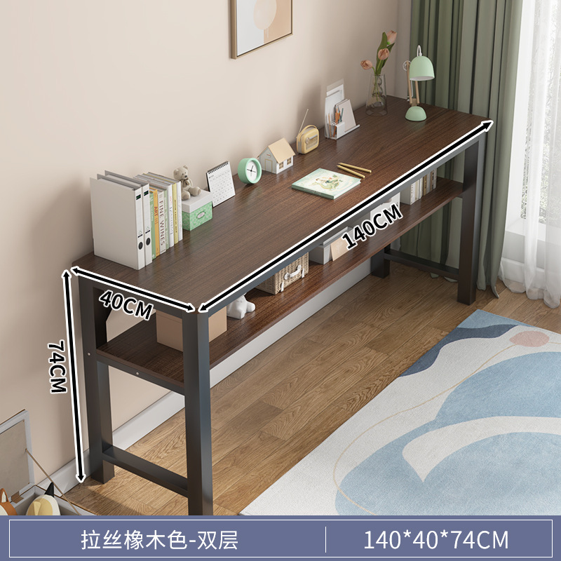 Mesa de barra larga simple y moderna, escritorio de escritorio estrecho, escritorio de computadora, escritorio de estudio, escritorio de escritorio