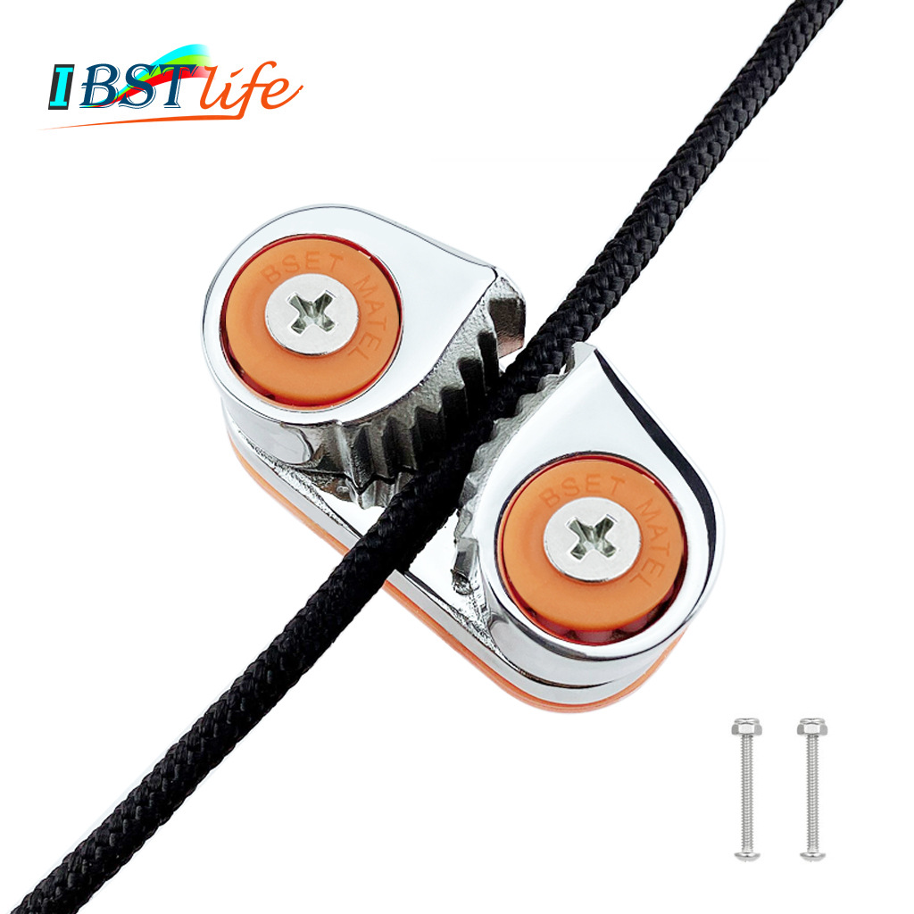 跨境316不锈钢滚珠夹绳器卡绳线器帆船自动夹绳板普拉提健身器械