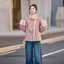 女式毛呢外套2025冬季新款气质翻领羊毛呢时尚百搭上衣外套HE5143