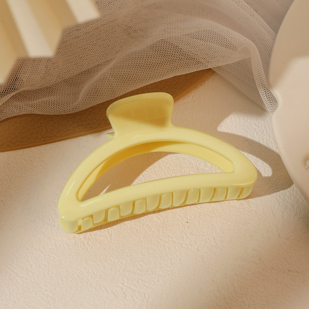 Pinza para el cabello, temperamento femenino, clip de agarre de cara brillante, sentido mediano de alto nivel, parte posterior de la cabeza, clip de tiburón, pequeño volumen de cabello, tocado