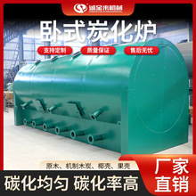 大型原木木材炭化炉全自动碳化设备无烟环保厂家直销