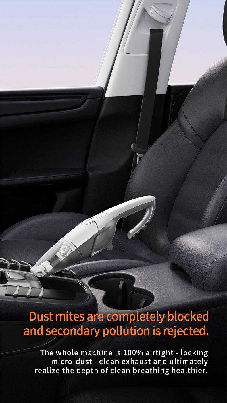 Cross-Border Car Vacuum Cleaner, Portable High-Power Vacuum Cleaner for Cars, Small Vacuum Cleaner, High Suction Handheld Vacuum Cleaner