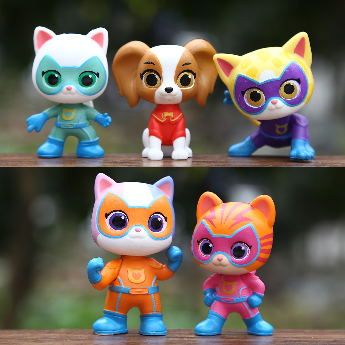 New Trendy Anime Cartoon Cat Figurine Creative Colorful Cute Kitten Doll Decoration Ornaments Cross-Border Wholesale