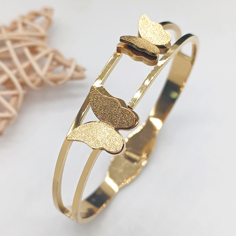 Korean version frosted butterfly plated...