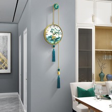钟表挂钟客厅家用时尚轻奢钟表现代艺术挂表新中式挂墙时钟免打孔
