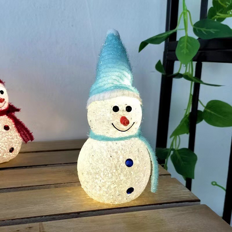 Lámpara de Tierra solar decoración de Navidad lámpara de muñeco de nieve al aire libre jardín lámpara de paisaje Césped lámpara de tierra transfronteriza