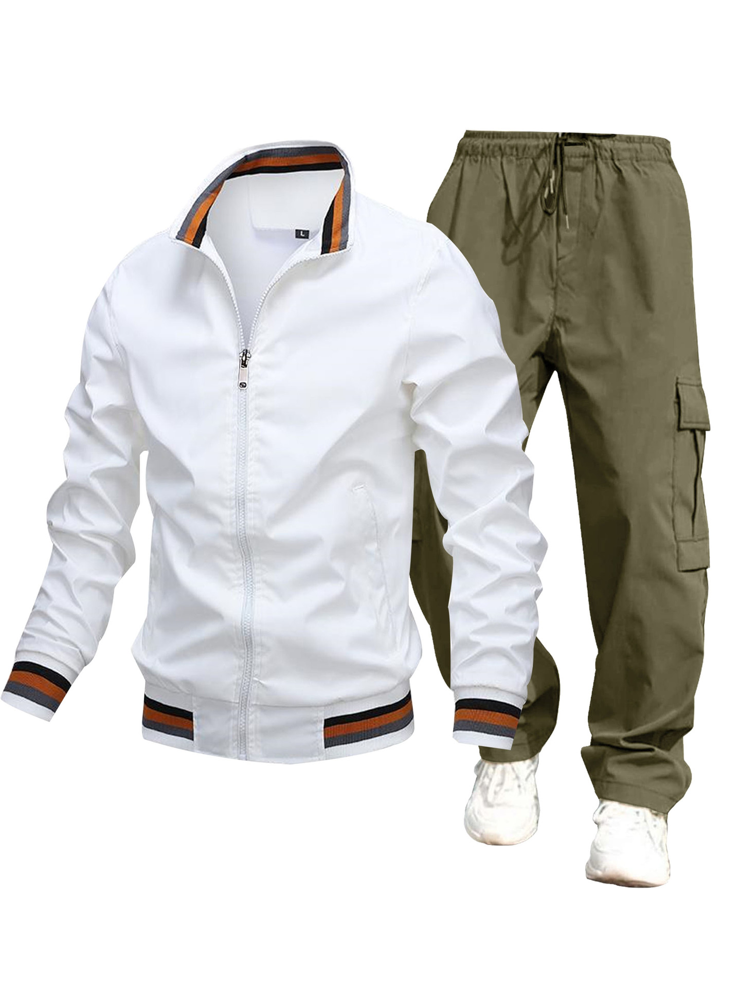 Herrenbekleidung 2024 neuer trendiger Herren-Herbst- und Winter-Freizeitmantel Modetrendmantel Herrenoberteile dünne Jacke Anzug_voghion.com