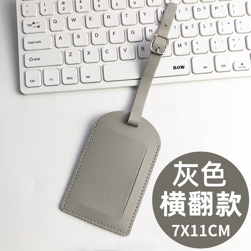 Transfronterizo spot multicolor, dos tipos de tapa plana, tarjeta de embarque de cuero gruesa con firma impresa en papel, tarjeta de equipaje pu