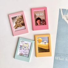 ins拍立得3寸磁力透明磁吸相框现代百变桌面摆件冰箱贴小卡展示框