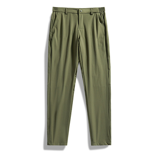 New Outdoor Ice Silk Quick-Dry Straight Leg Pants for Men and Women, Casual Sports Straight Leg Pants, Summer Thin Elastic Pants for Men