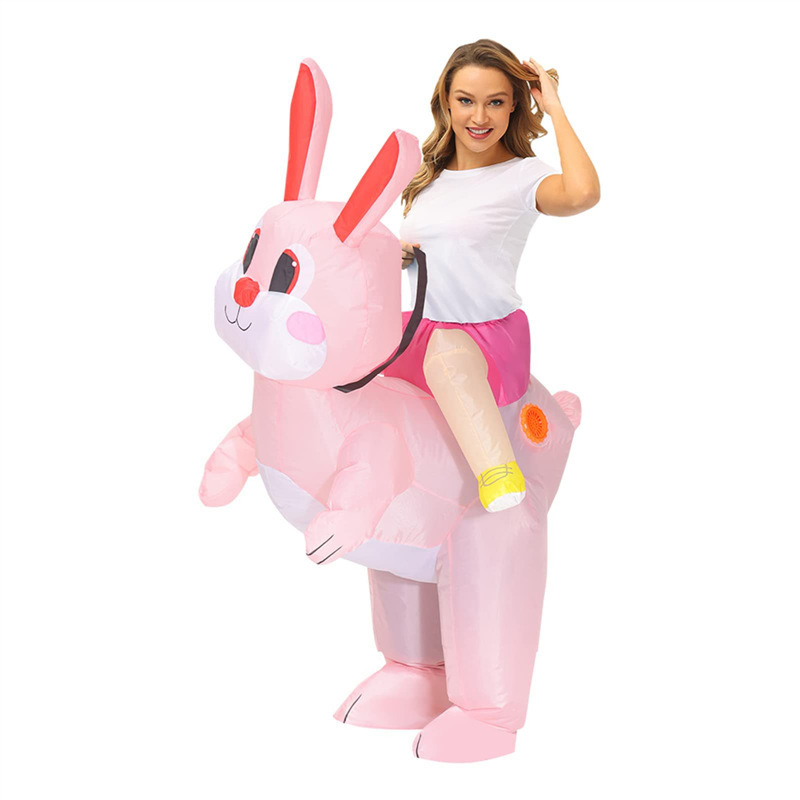 Diversión de dibujos animados Rana Muñeca Disfraz Extraña Dinosaurio Caminando Muñeca Animal Propósito Disfraz Humanoides Ropa Inflatable