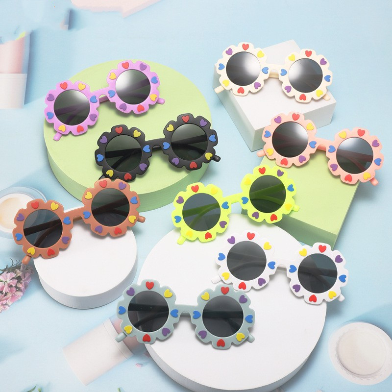 cute matte children's sunglasses solar-powered
