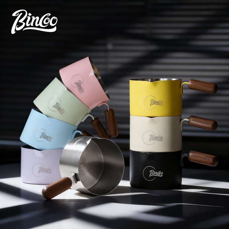 Bincoo Coffee Extraction Cup Measuring Cup Espresso Machine Cup Ounce Cup Milk Jug Stainless Steel Scale