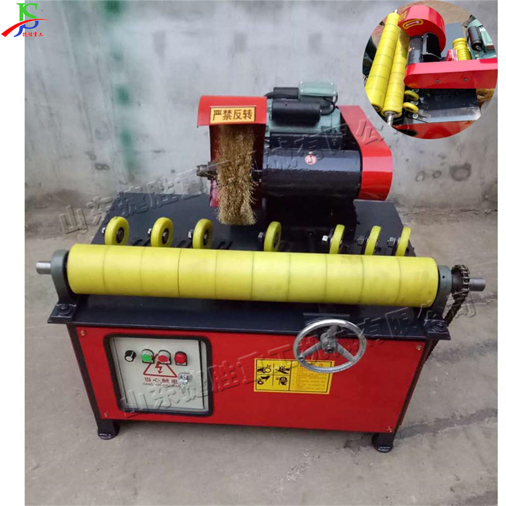 自动五金圆管除锈翻新打磨机Tube polisher立式变频管材抛光机