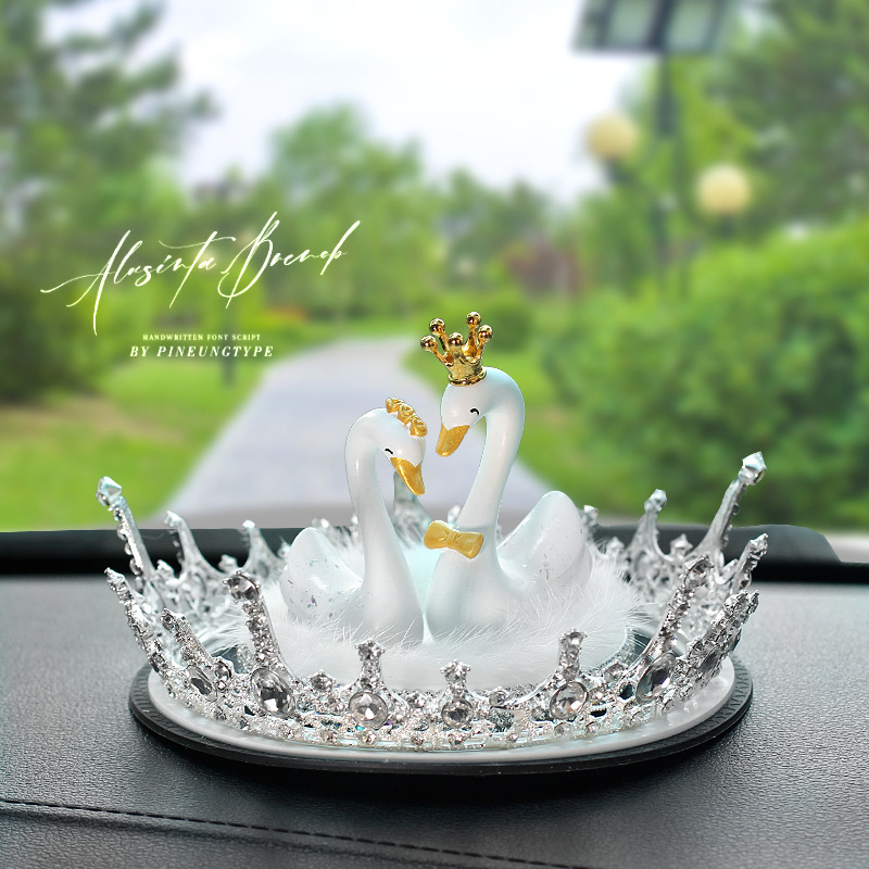 Nuevos adornos de automóvil cisne, adornos de automóvil creativos, adornos de consola central, adornos de aroma, artículos de automóvil para mujeres