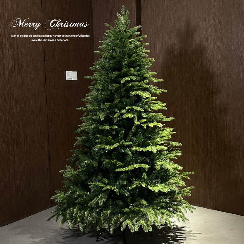 Transfronterizo pe árbol de Navidad simulado cifrado con iluminación gran paquete de árbol de Navidad nuevo decoración de Navidad plegable artificial