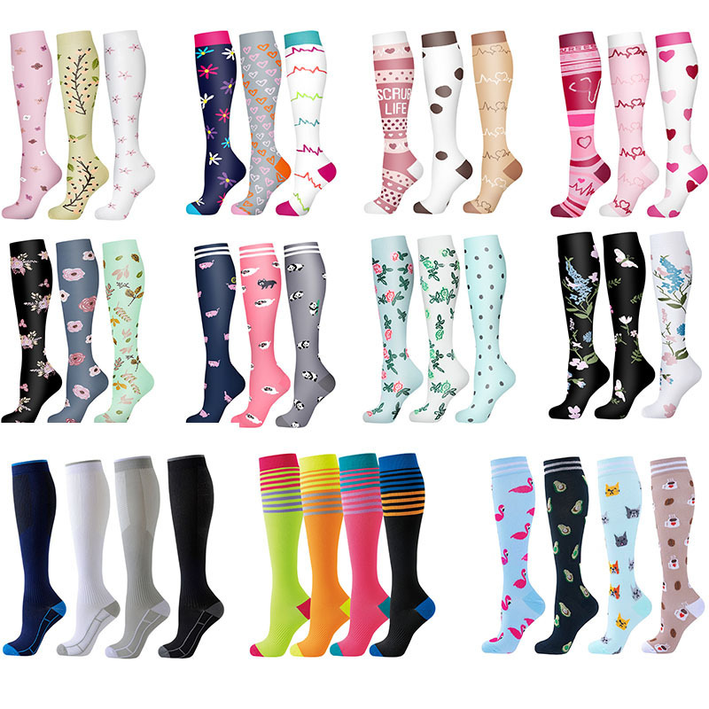 In-stock cross-border compression sock set, professional sports calf socks, compression socks, fitness socks, unisex knee-high socks In-stock cross-border compression sock set, professional sports calf socks, compression socks, fitness socks, unisex knee-high socks