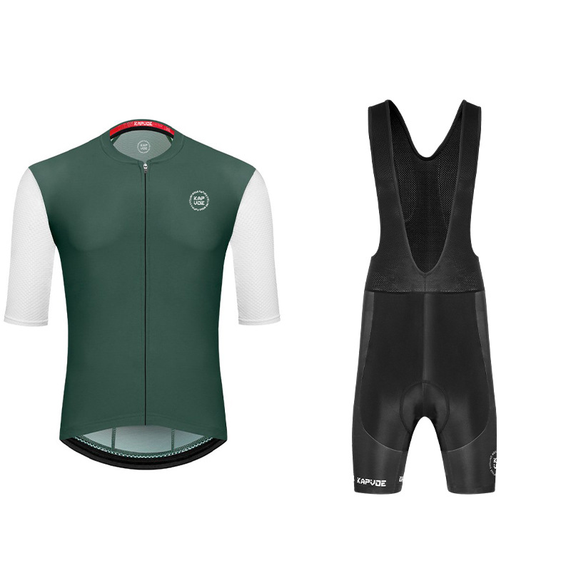 Ropa de ciclismo de manga media Monos exclusivos transfronterizos Traje de verano Bicicleta de carretera Bicicleta Transpirable Top de hombre