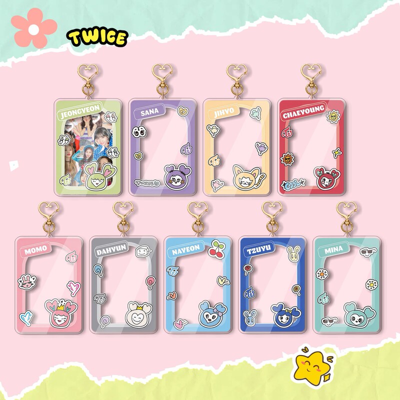 TWICE アクリルキーホルダー 新しいウサギガスガールグループカードキーホルダーフォトフレームペンダントスターパーソナル|undefined