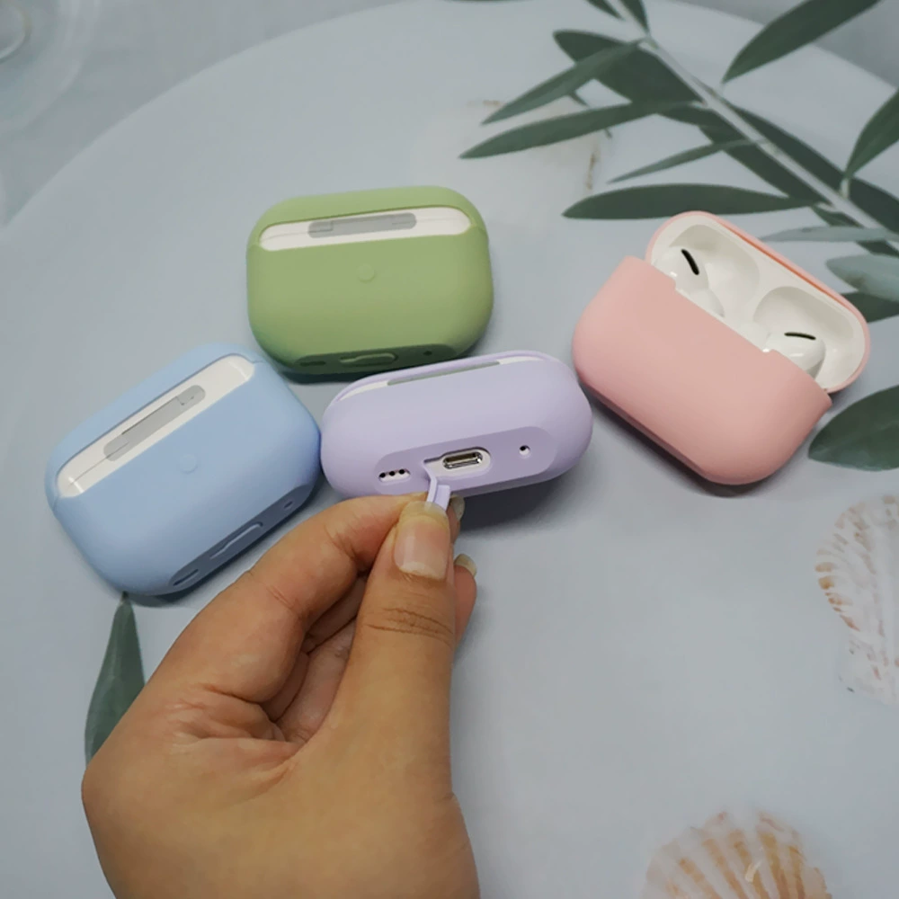 Apple, compatible protective case, silicone split headphones, pro2, simple and elegant design