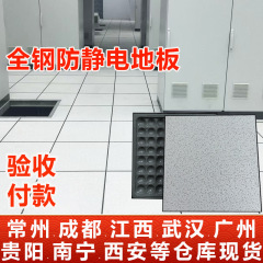 全鋼製 PVC 帯電防止床 600 × 600 高架 OA ネットワーク ルーム セラミック イベント エッジレス フロア