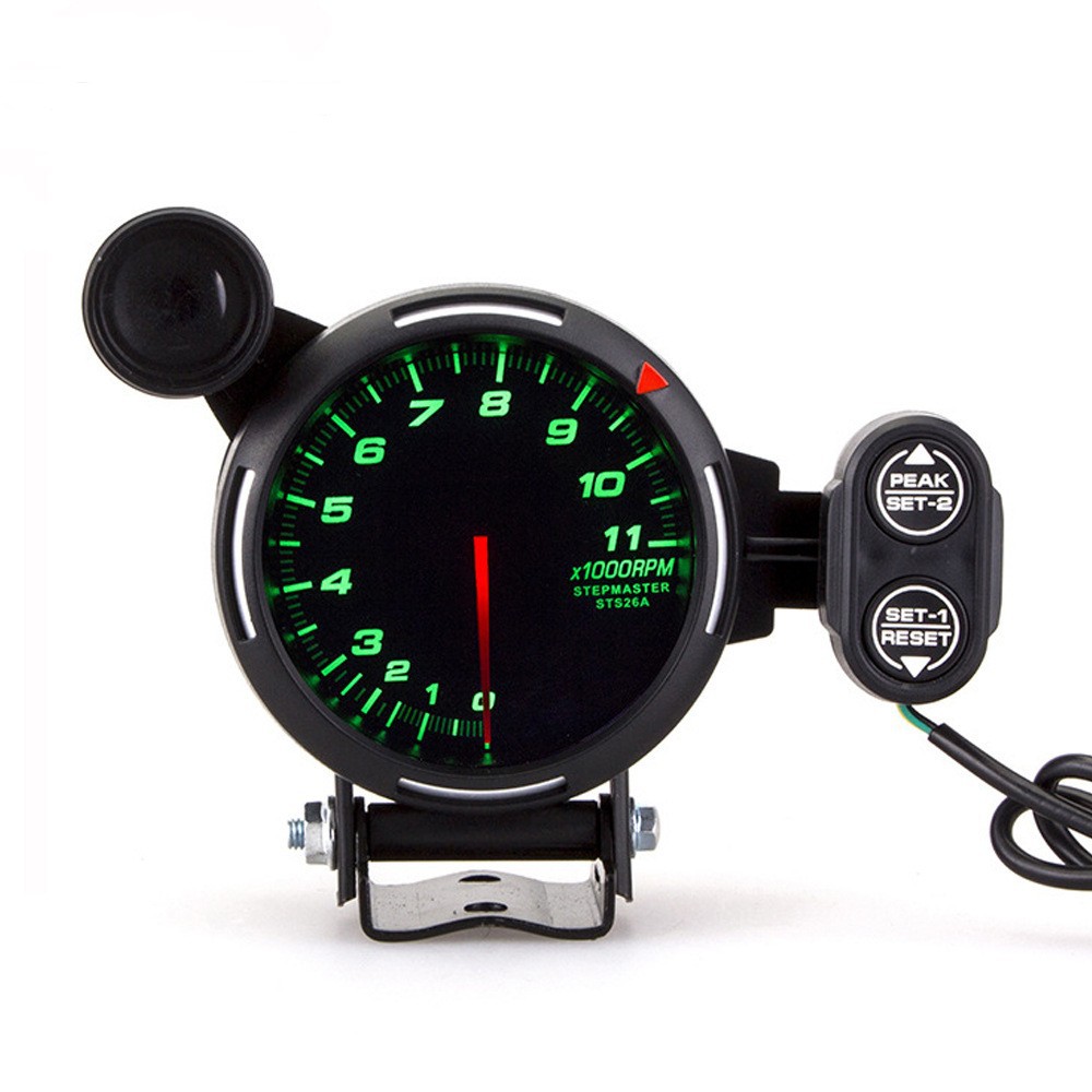 Car modification instrument 3.15-inch 80mm universal car tachometer colorful 12v Racing meter tachometer