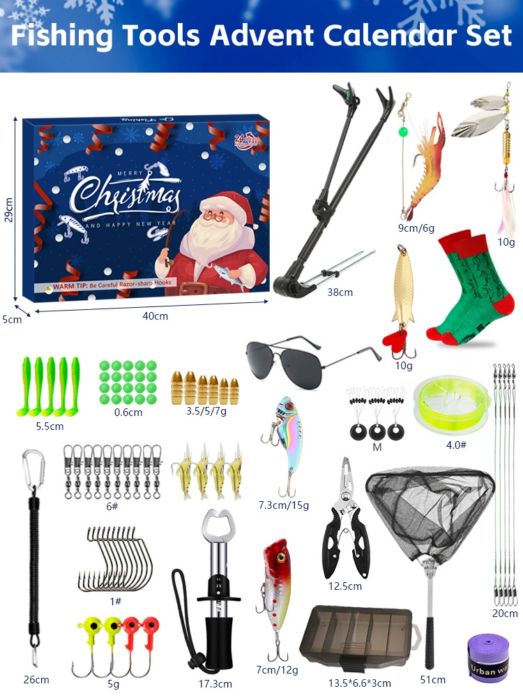 Detalle de los accesorios y conectores con diseño de Santa Claus