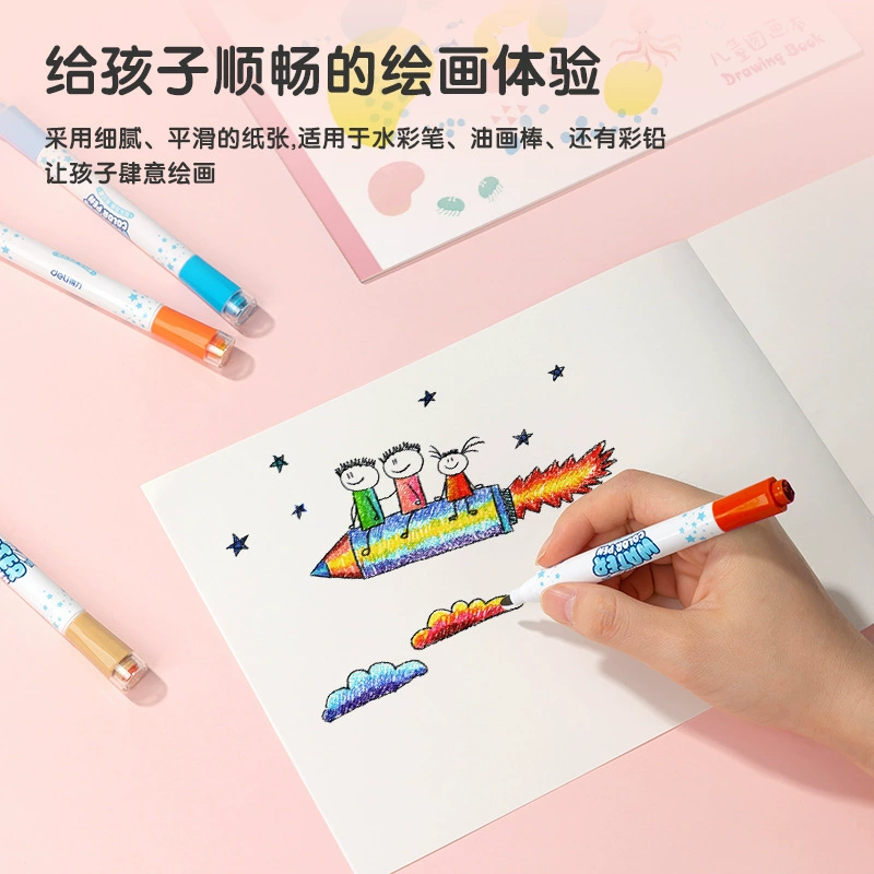 Art cartoon book with pictures for elementary school students