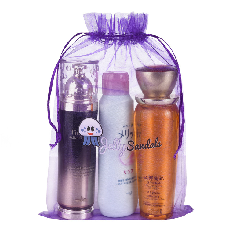 Bolsitas de organza al por mayor bolsa de cordón color sólido para dulces joyería regalos