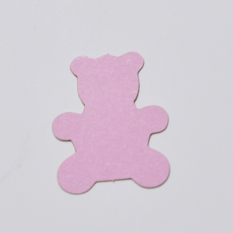 Tema del partido mesa de postre mesa de escritorio decoración oso colorido papel trozos 100 piezas de acrílico