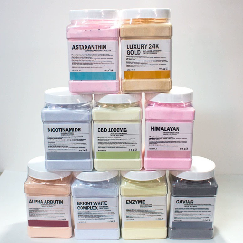 Внешняя торговля Хрустальное желе Мягкая пленка порошок трансграничный полный английский Мягкая пленка порошок Хрустальная маска порошок маски 650 г