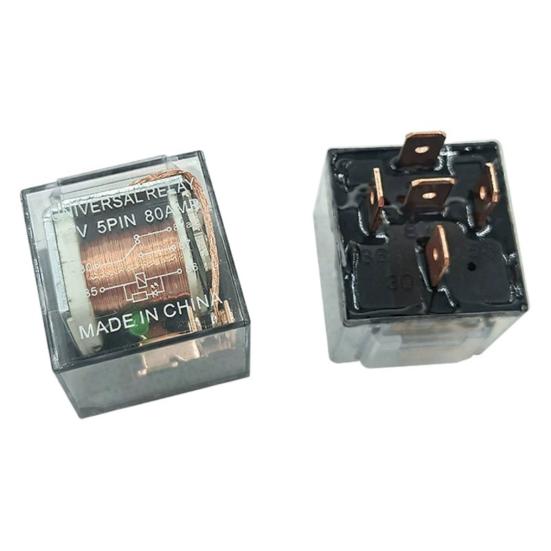 Оптовый прозрачный автомобильный реле с двойным контактом двигателя нормально открытый и нормально закрытый реле постоянного тока высокой мощности небольшой