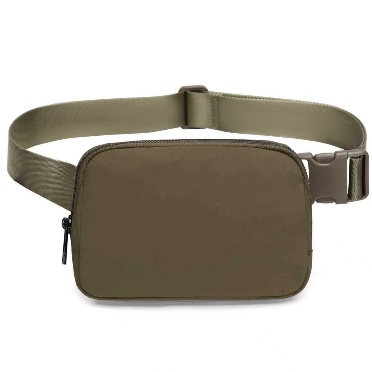 Lulu mismo bolso en stock riñonera bolsa de pecho anti-salpicaduras bolsa de nailon deportivo para correr riñonera para teléfonos móviles para hombres y mujeres