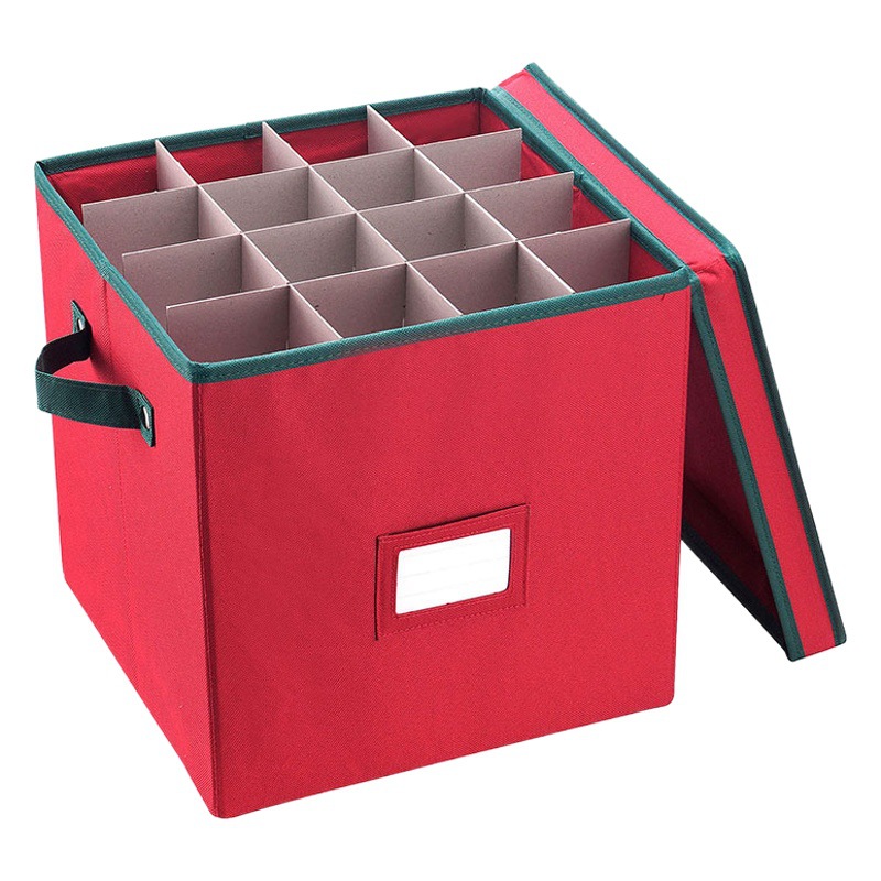 Caja de almacenamiento de bolas de Navidad transfronteriza caja de almacenamiento plegable separada de cuatro capas caja de almacenamiento de bolas decorativas de Navidad de Amazon