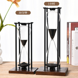 in stock Time Advanced Sense Ornaments Hourglass Creative Retro Children's Brushing Timer Hourglass