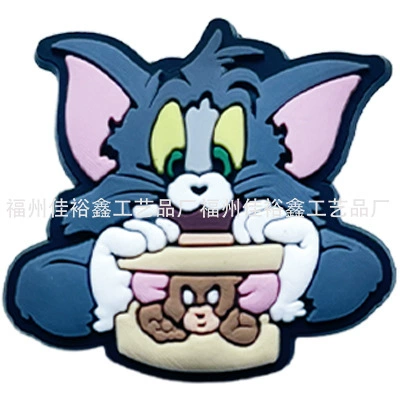 TOMJERRY кот и мышь, пряжки для сабо, DIY мультяшные цветочные украшения для сабо (кроксов), декоративные аксессуары