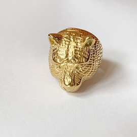 欧美爆款圆形皇不锈钢18K镀金戒指民族风指环工厂直销超优惠