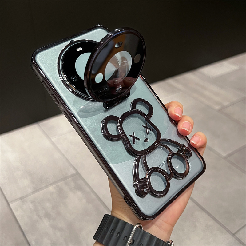 El nuevo soporte de lente abatible Huawei Mate60Pro del oso de arenas movedizas es adecuado para Huawei Mate60 para hombres y mujeres