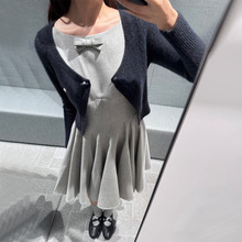 【现货】2025秋冬款优雅背心裙露背收腰祝福之日连衣裙 258152