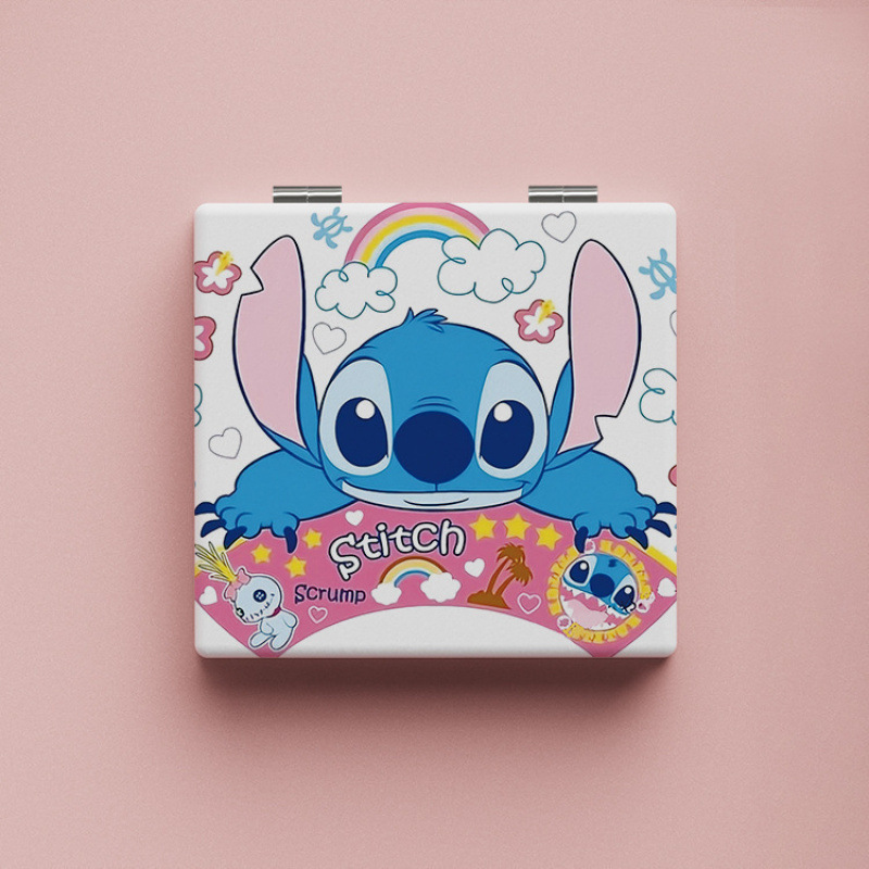 Lindo espejo pequeño Sanrio Kulomi espejo de maquillaje portátil de alto valor espejo de maquillaje portátil dormitorio de estudiantes espejo de maquillaje plegable