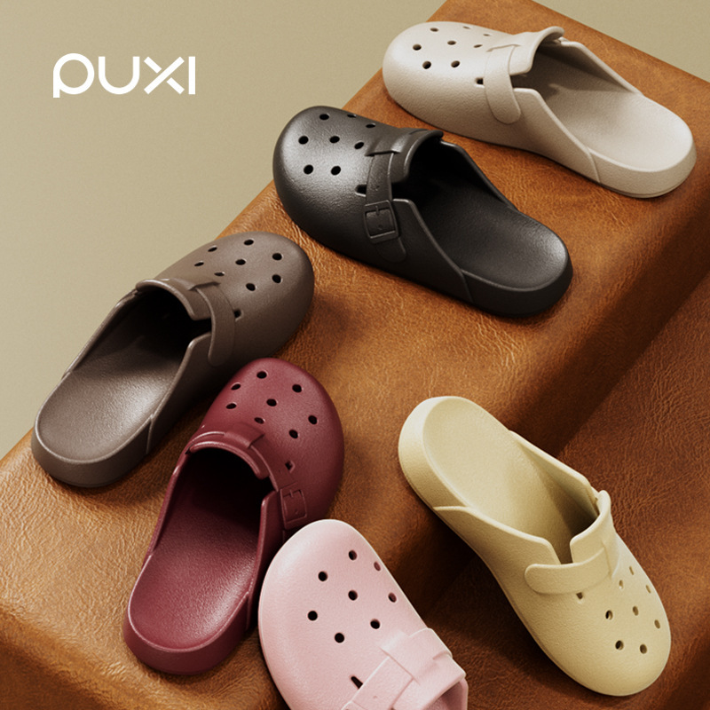 Puxi EVA Baotou Slippers Women's Summer Outdoor Wearing Hole Shoes Slip-on Retro Birkken Non-slip Sandals Puxi EVA Baotou Slippers Women's Summer Outdoor Wearing Hole Shoes Slip-on Retro Birkken Non-slip Sandals