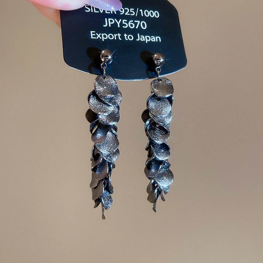 Oro genuino galvanizada aguja de plata pendientes de diamantes de perlas francesas Retro Luz pendientes de lujo elegante pendientes simples al por mayor
