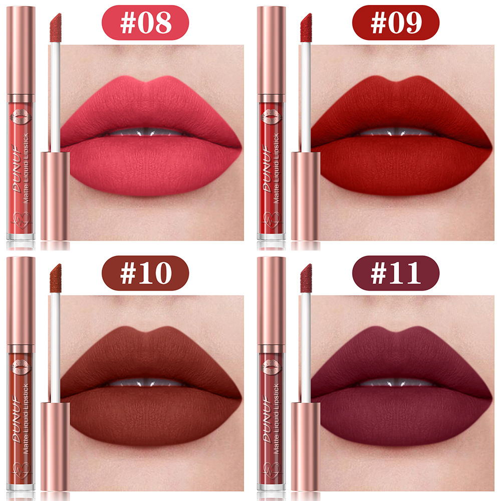 Check out DUNUF 6-tube matte waterproof long-lasting lip gloss lipstick! Disclaimer for links undefined