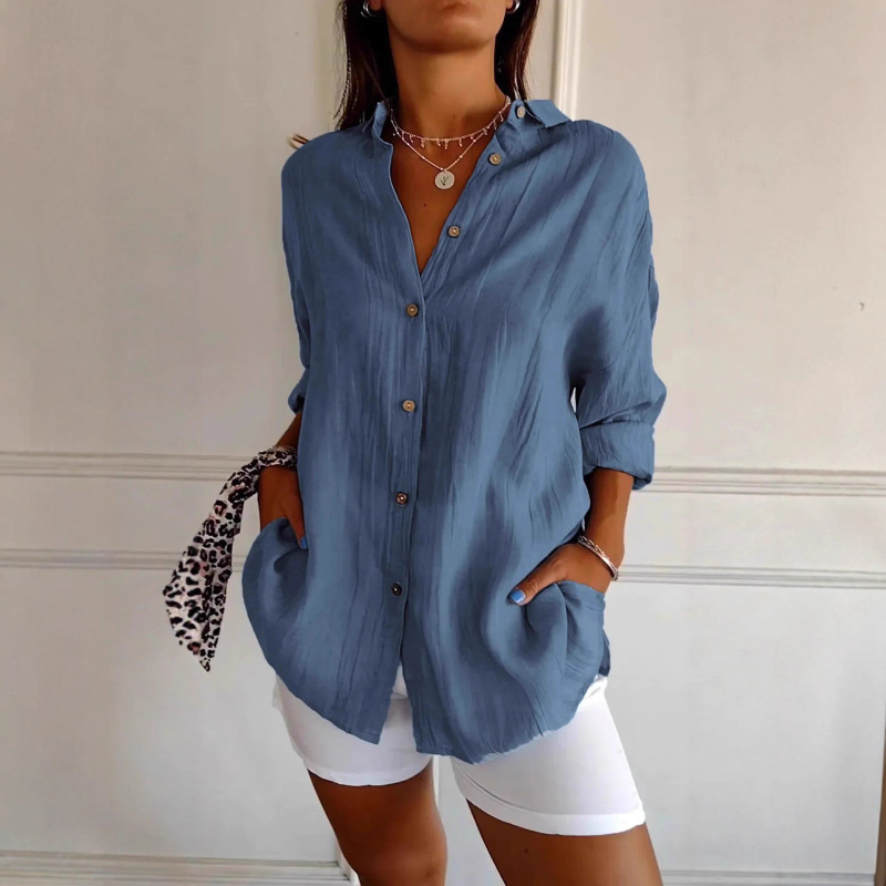 Cross-Border Women's Clothing Foreign Trade European and American New Independent Station Amazon Hot Summer Fashion Casual Women's Shirts