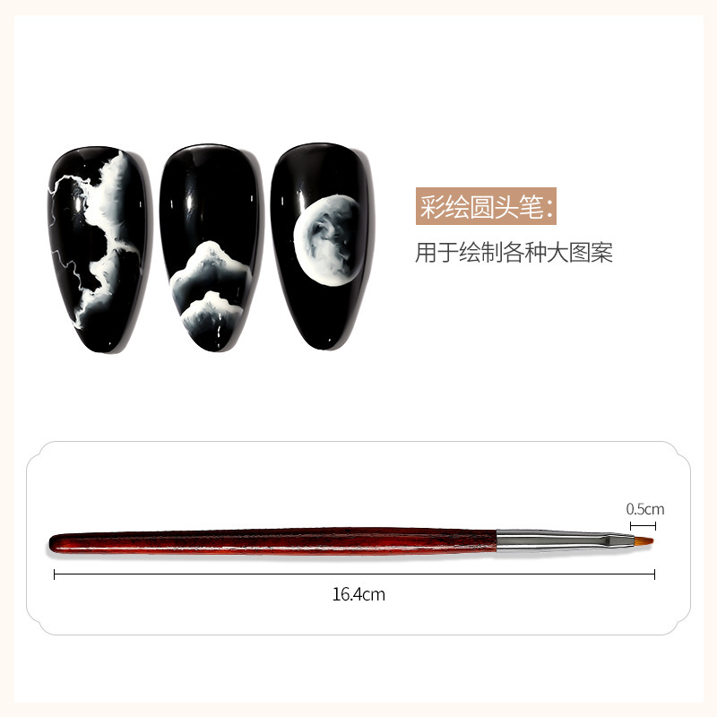 Pincel de fototerapia de uñas pincel de pintura profesional pincel de fototerapia de uñas pincel de dibujo pincel de escaneo de pincel francés pincel de escaneo mayorista