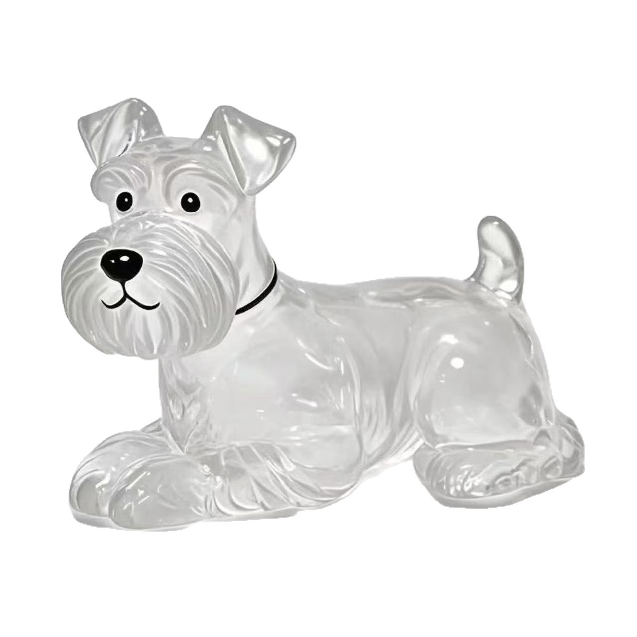 Transparent Dog Keychain West Highland White Terrier Pendant_voghion.com