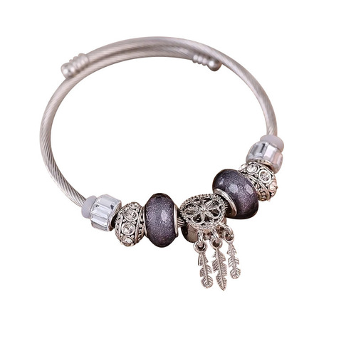 Same style crystal bracelet crown butterfly metal accessories bracelet colorful tree of life adjustable hand jewelry wholesale