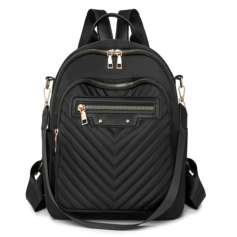 Mochila multifuncional de doble propósito para mujer 2024 otoño nuevo estilo nailon viajes al aire libre para mujer mochila casual mochila escolar marea
