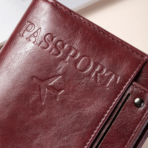 【Bestselling Shop】RFID New Anti-Theft Passport and Flight Ticket Multi-Function Protection Case Retro Zipper Document Wholesale