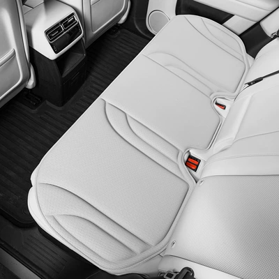 Seat Cushion, Universal for All: Four Seasons Pad - off-white-rear-seat-cushion-anti-fouling-leather-latex-cotton-core-not-tired-after-sitting-for-a-long-time